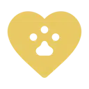 dog-paw-print dog paw print in heart